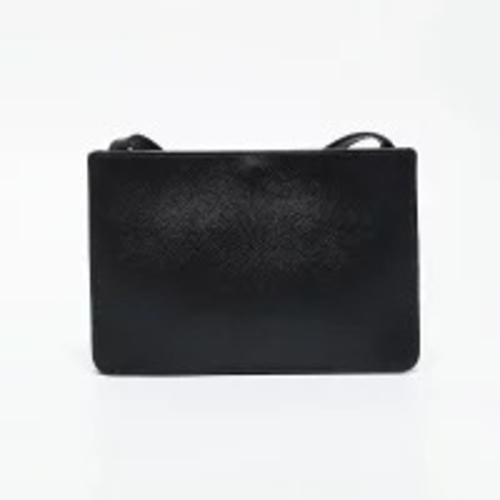 Prada Leather Saffiano Shoulder Bag Black